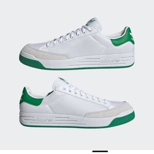 adidas Originals ROD LAVER Tennis style shoes White/Green men's 7